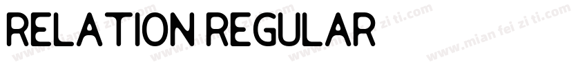 Relation regular字体转换